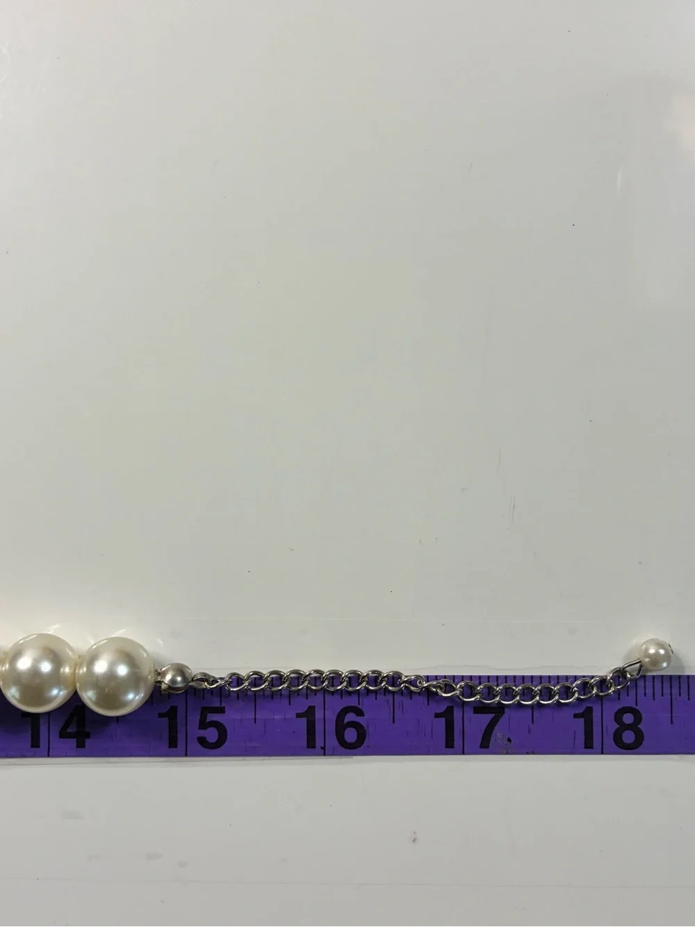 Classic Pearl Necklace - Cream Pearlescent Beads